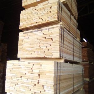 Anigre sawn timber