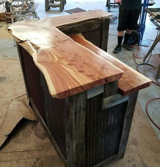 live edge bar top