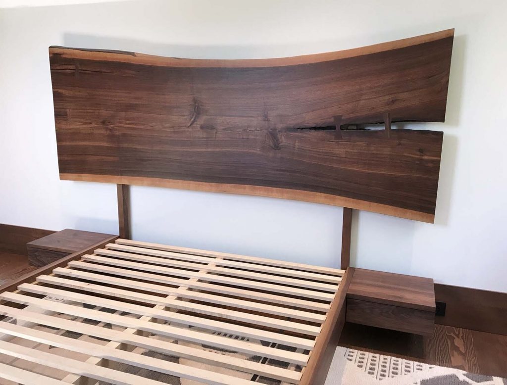 live edge headboard